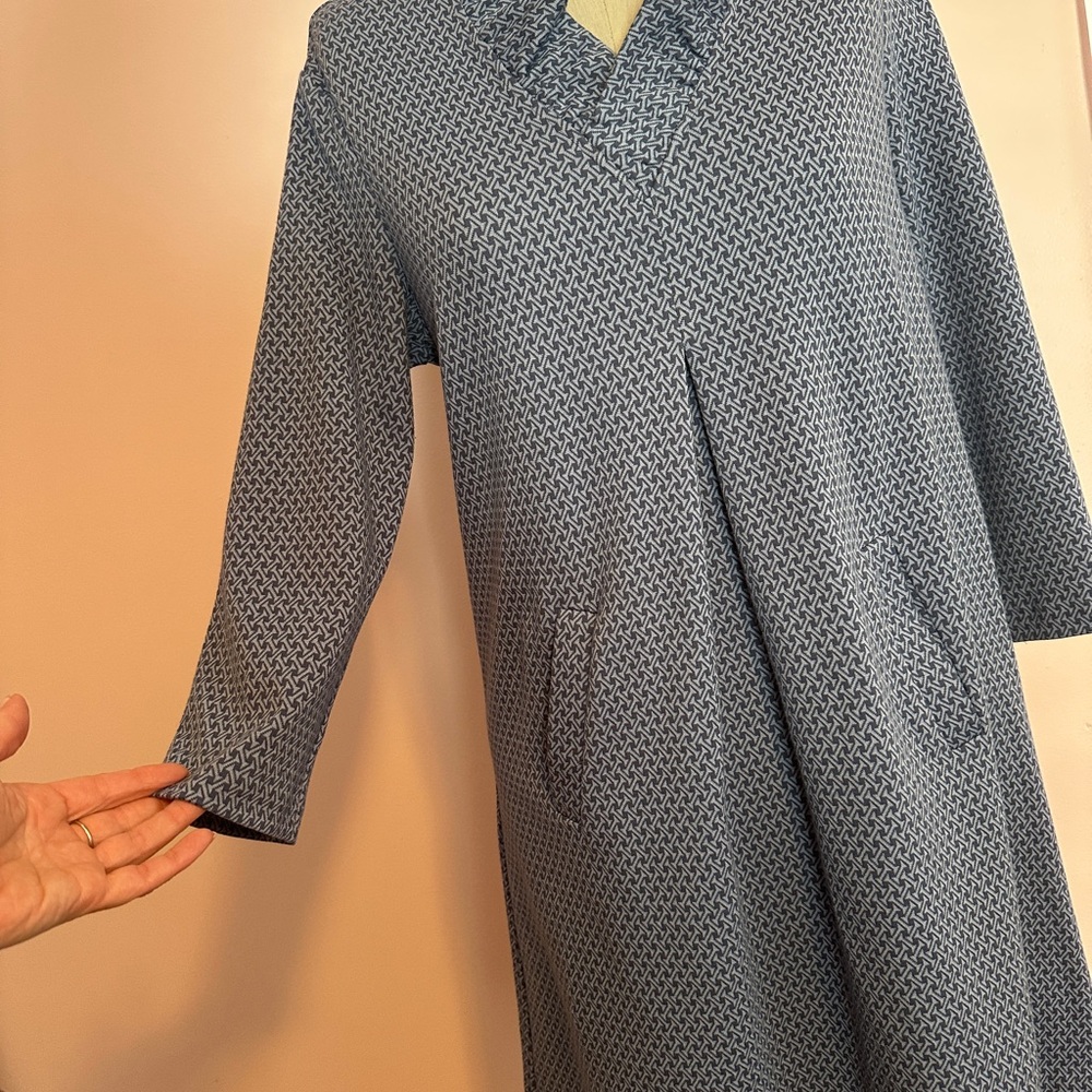 Tyler Boe Navy Textured Knit Dress